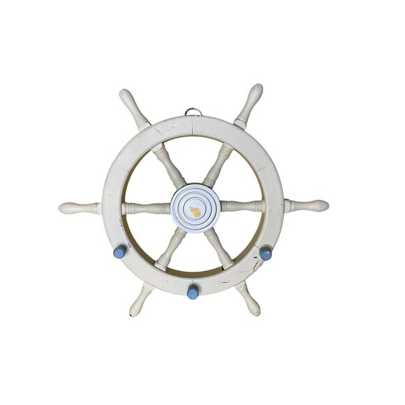 Nautical Wooden Ship Wheel Wall Decor By World Bazaars Inc. - Picture 6 of 7